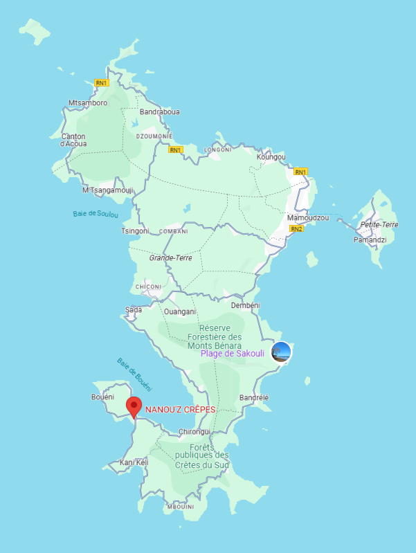 Carte de Mayotte